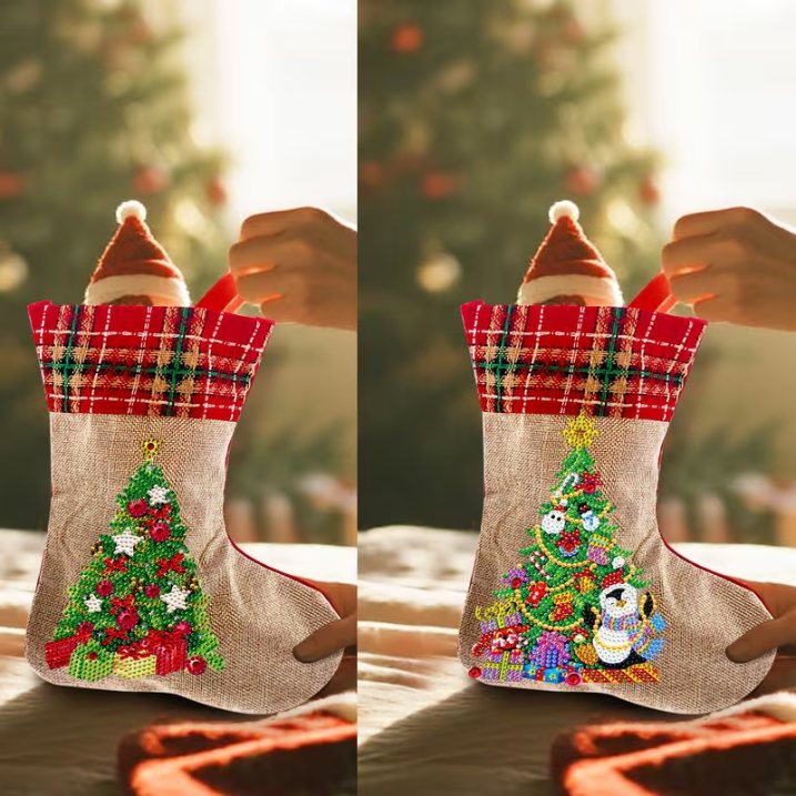 Diamond Painting Julstrumpor – Julgransset