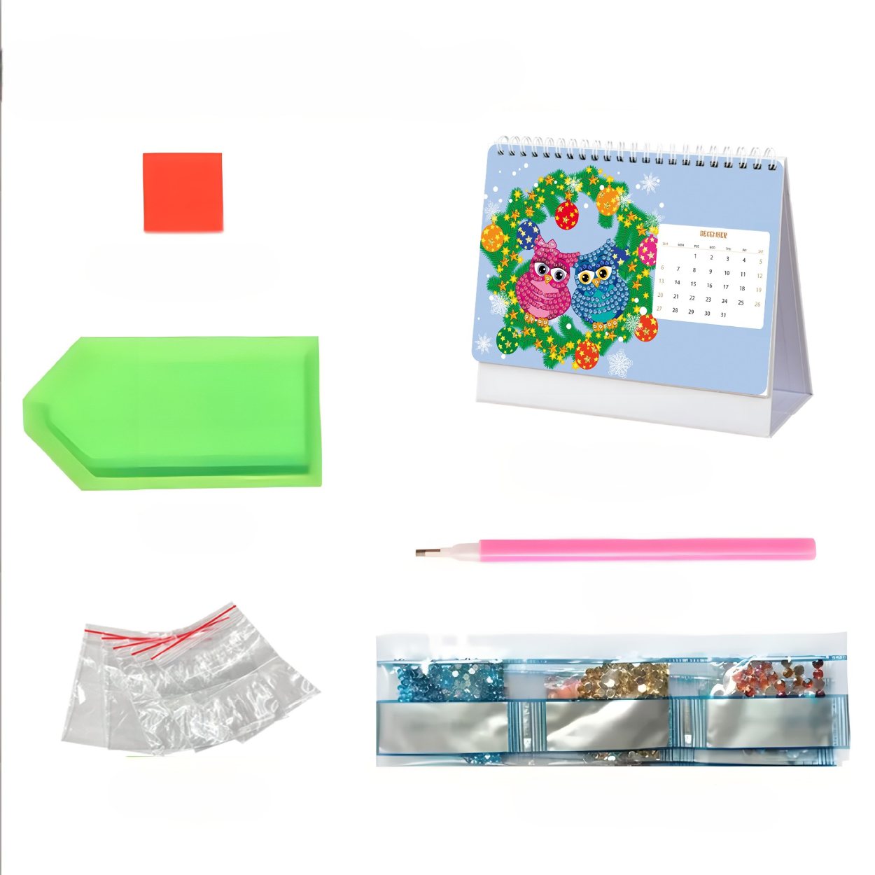 2026 Diamond Painting Bordskalender – Uggleutgåva