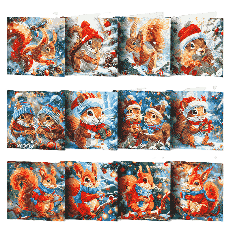 12 julkort – Julekorre-set