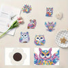 Diamond Painting Magneter – Set med 6 ugglor