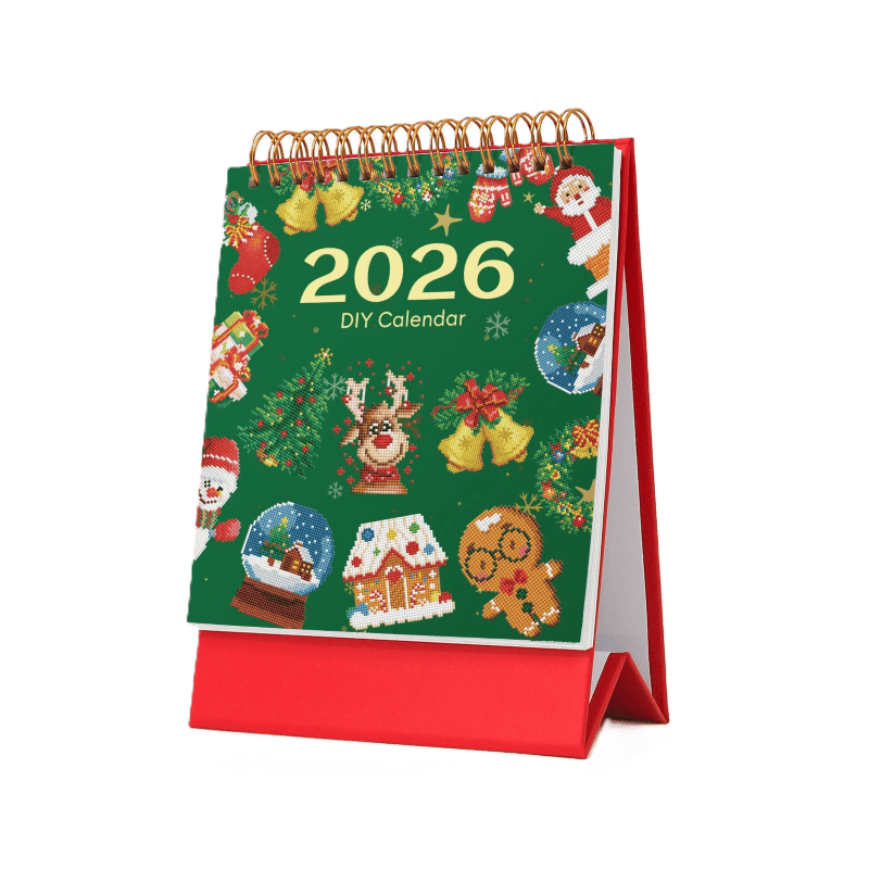 2026 Diamond Painting Bordskalender – Julenedition