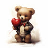 Teddybjörn med hjärta