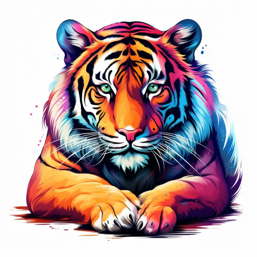 Färgglad tiger