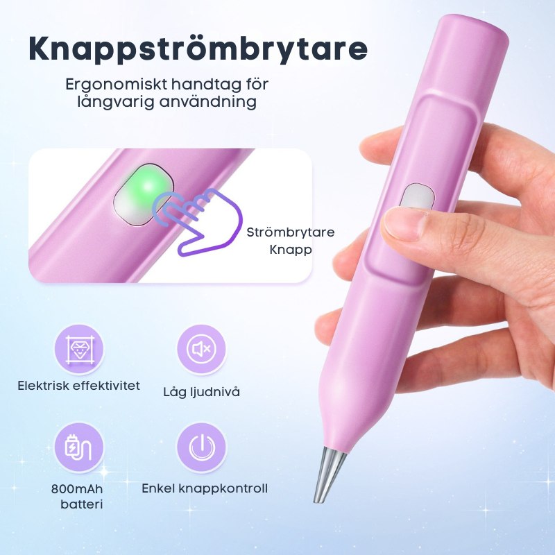 Elektrisk Diamond Painting-penna – 6 färger