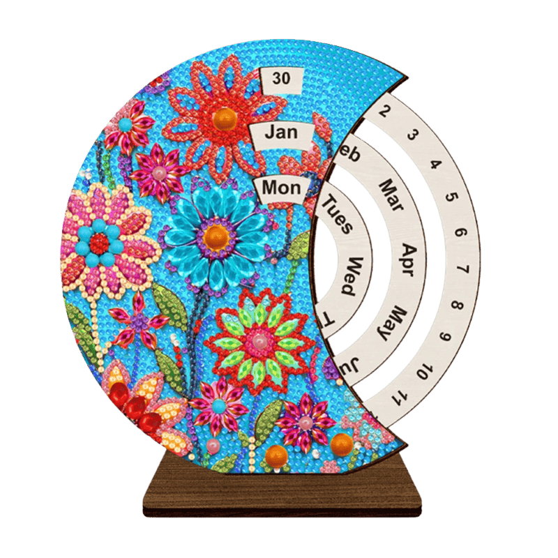 Diamond Painting Tidlös Kalender | Solrosor