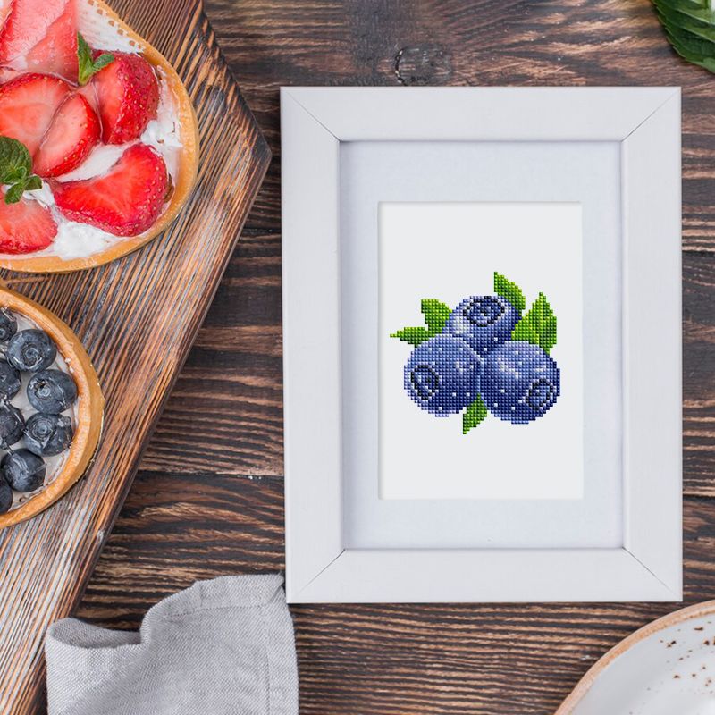 12 Mini Diamond Paintings - Fruktset