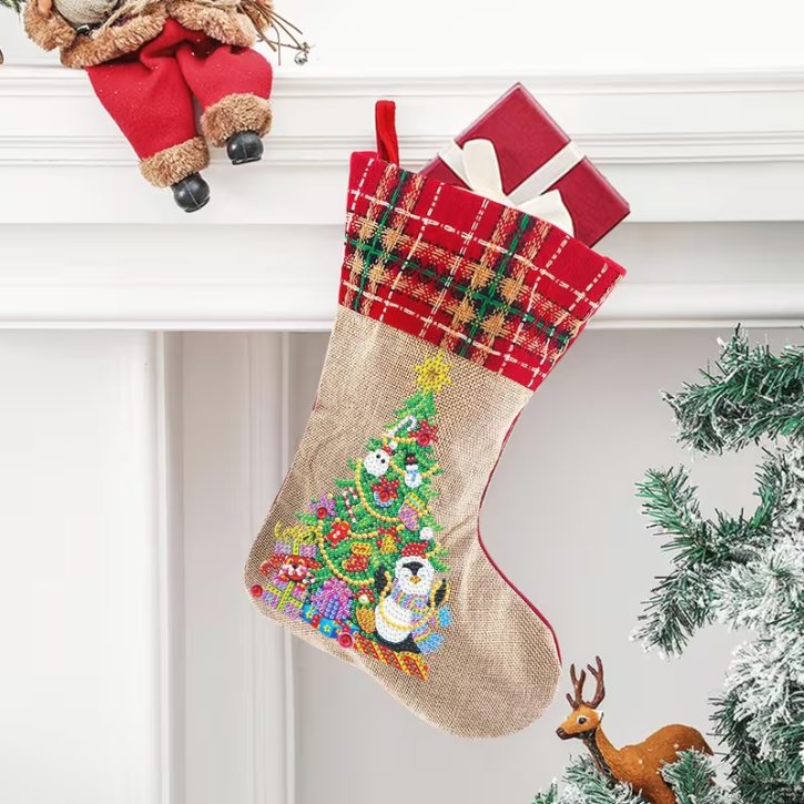 Diamond Painting Julstrumpor – Julgransset