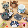 Diamond Painting Katt-underlägg | 8 st