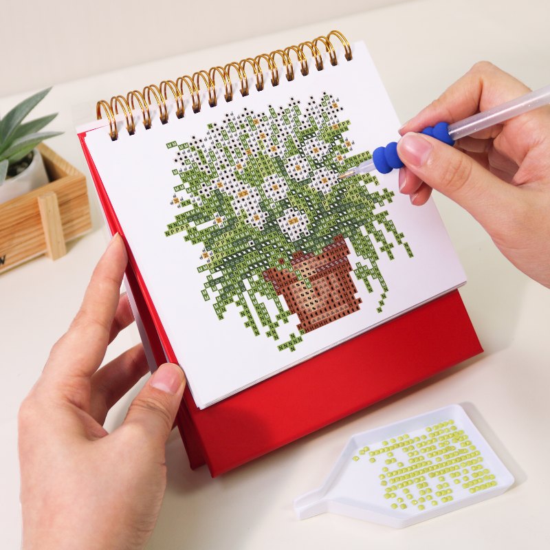 2026 Diamond Painting Bordskalender – Växtedition