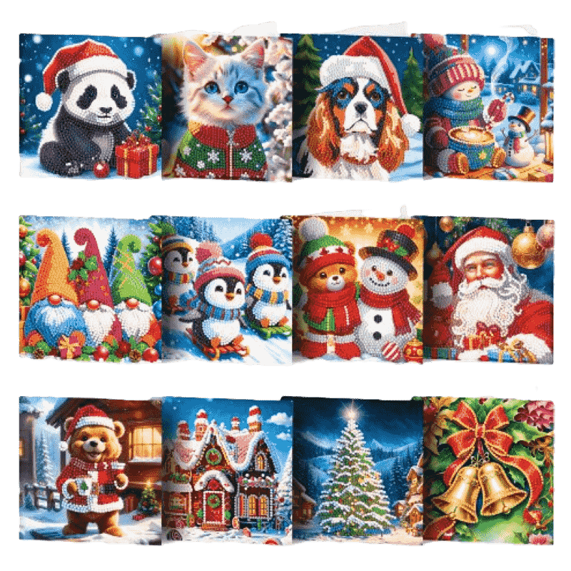 12 julkort – Glad Jul-set