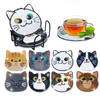 Diamond Painting Katt-underlägg | 8 st