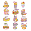Diamond Painting Stickers – Set med 12 katter