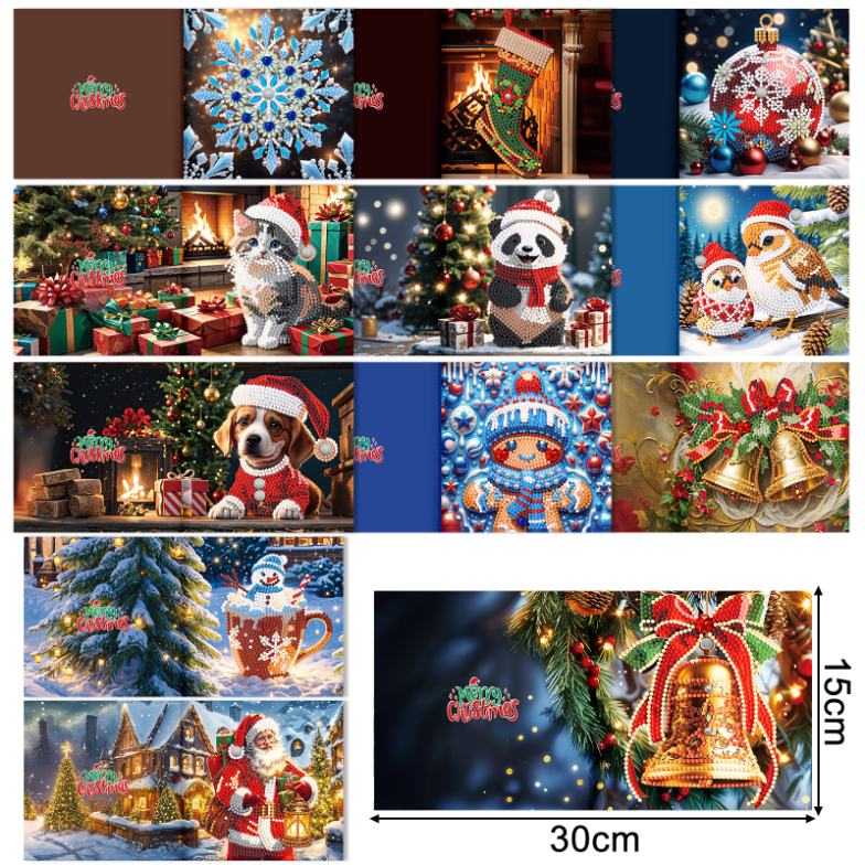 12 julkort – Julstämning-set