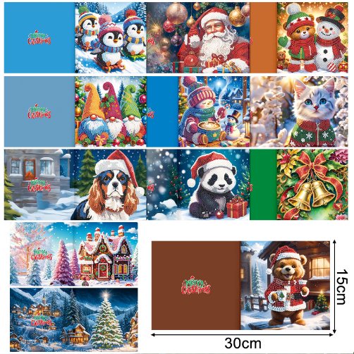 12 julkort – Glad Jul-set