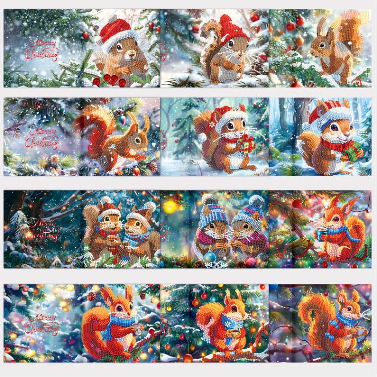 12 julkort – Julekorre-set