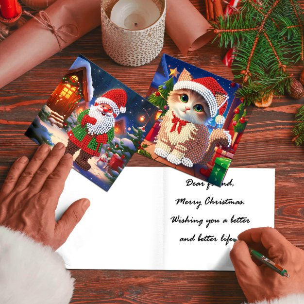 12 julkort – Gullig Jul-set