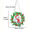 Diamond Painting Julkrans – Snögubbe