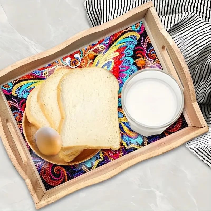 Diamond Painting Bricka – Fjäril