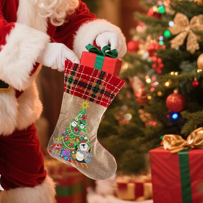 Diamond Painting Julstrumpor – Julgransset