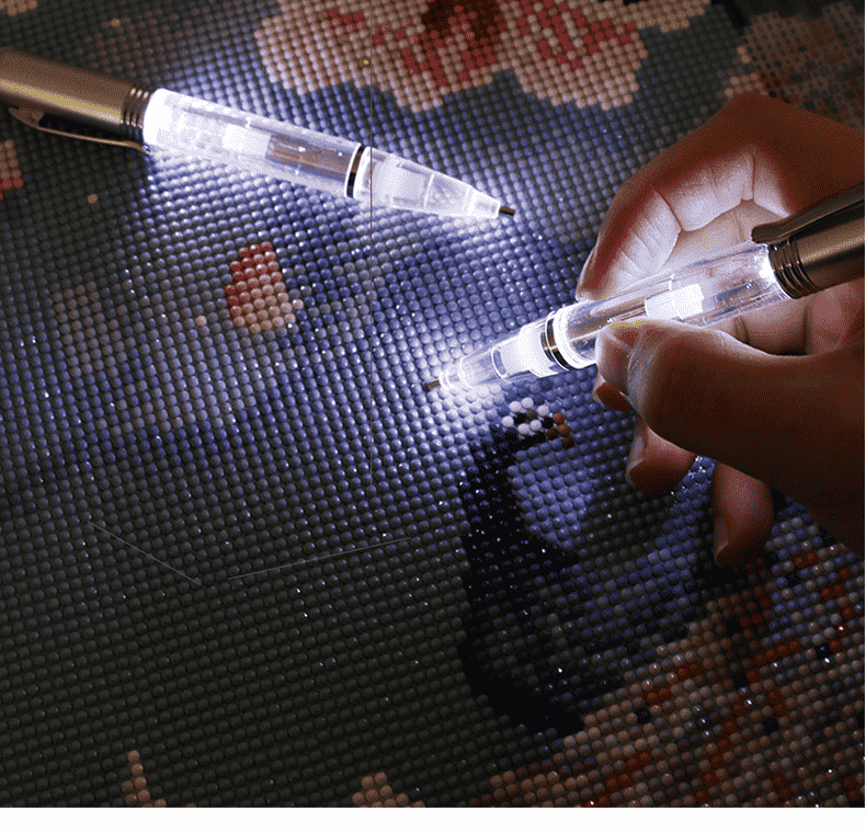 Diamond Painting penna med LED-ljus