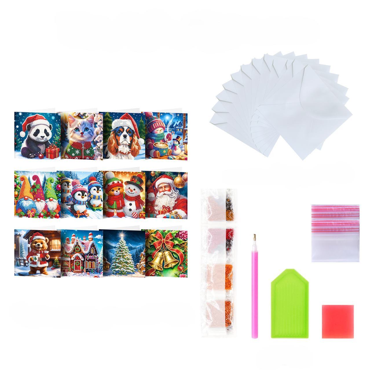 12 julkort – Glad Jul-set