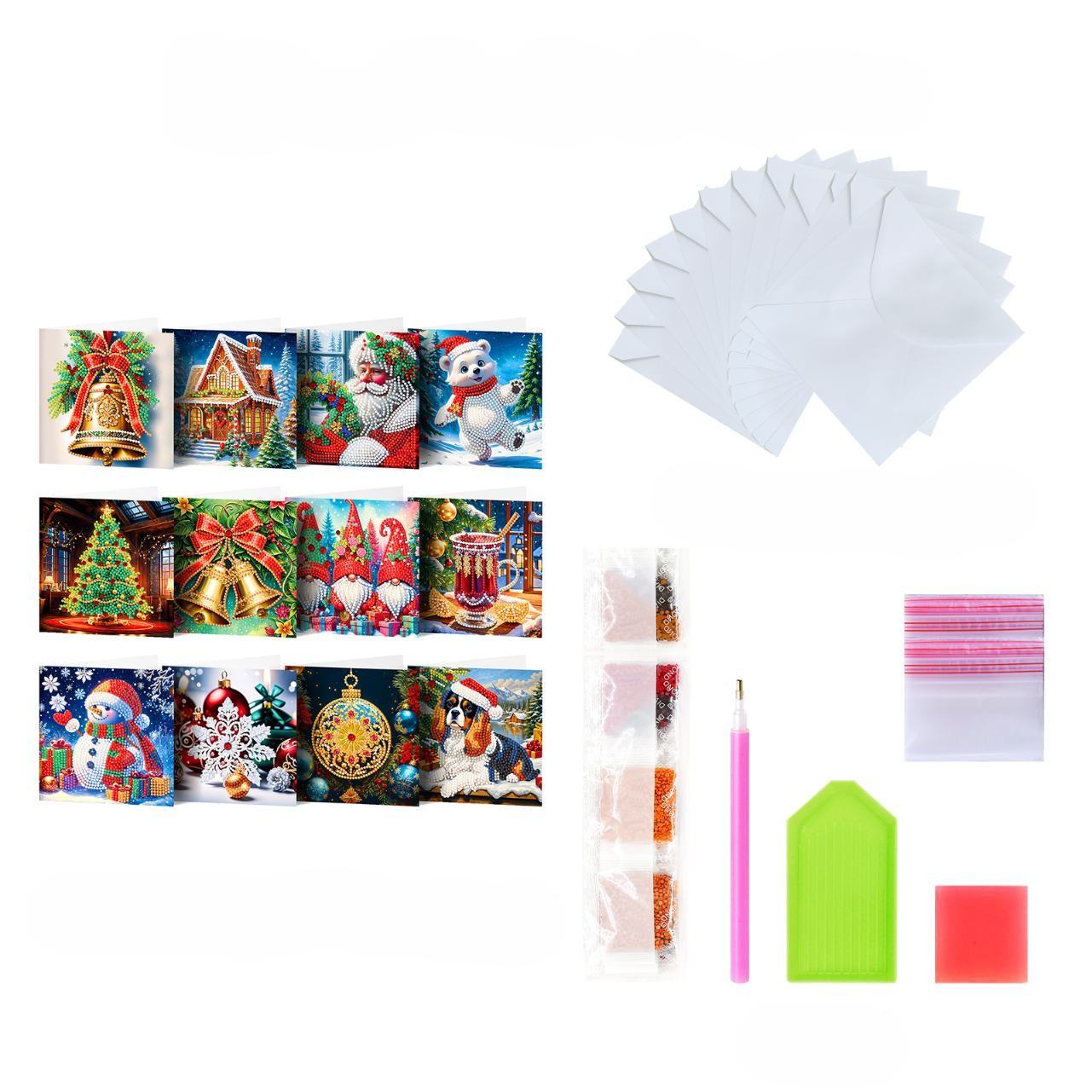 12 julkort – Julafton-set