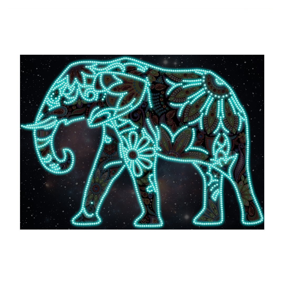 Elefant Glöd i Mörkret
