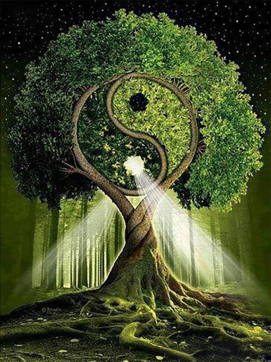 Magiskt Yin Yang-träd
