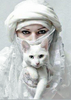 Ladda in bild i Galleri Viewer, Arabische Vrouw Met Kat | Diamond Painting