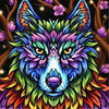 Ladda in bild i Galleri Viewer, Gekleurde Wolf | Diamond Painting