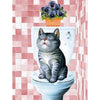 Ladda in bild i Galleri Viewer, Kat Op Toilet | Diamond Painting
